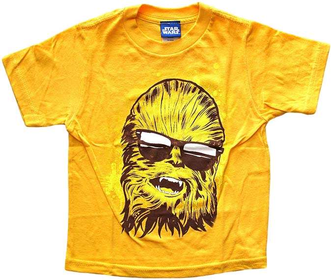 star wars kids chewbacca w sunglasses wild child orange t shirt size